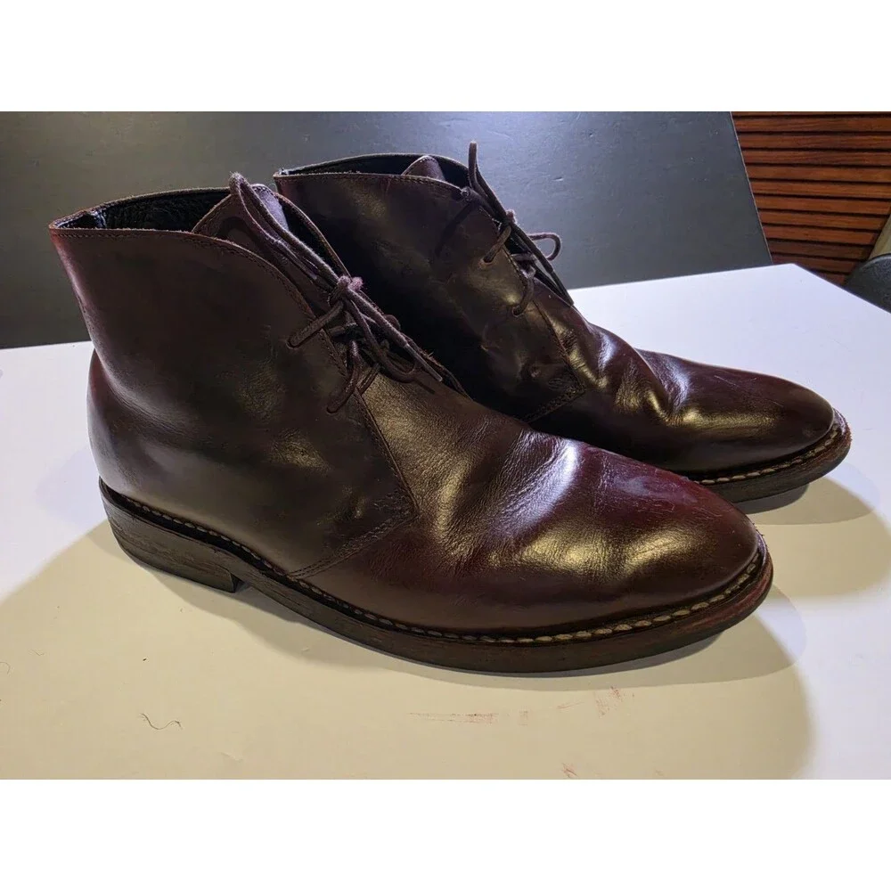 Thursday Boot Co Scout Mens 8 Brown Chrome Leather Chukka Boots Refreshed EUC